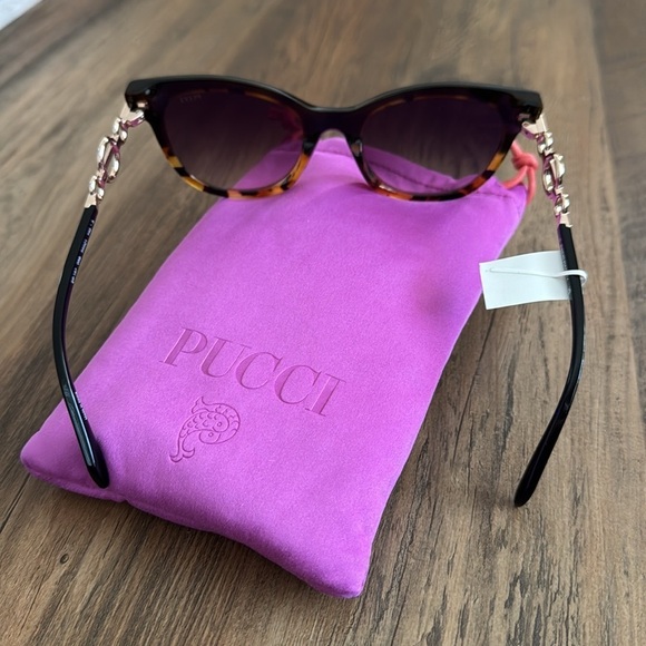 Emilio Pucci Tortoise Shell Sunglasses